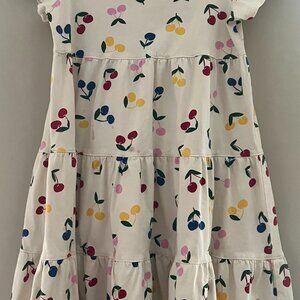 Hanna Anderson Girls Cherry Dress Short Sleeves Size 140 sm. US 10 New